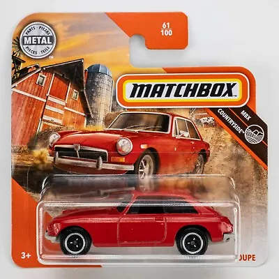 2020 Matchbox #61 1971 MGB GT Coupe FLAME RED / SHORT CARD • $2.49