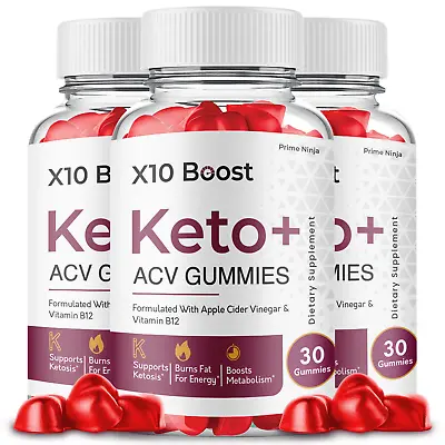 X10 Boost Keto ACV Gummies X10 Boost Gummies Maximum Strength Official ( 3 ) • $58.95
