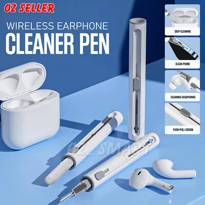 $8.50 • Buy For Airpods Pro Cleaning Kit Pen Brush Bluetooth Earphones Case Earbuds Cleaner