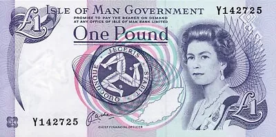 Isle Of Man 1 Pound (1983) Pick 40b UNC Sereies Y • $8.50