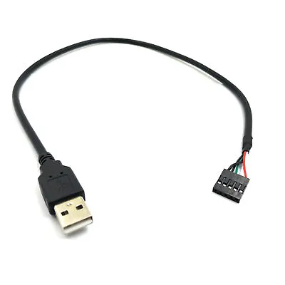 5Pin Motherboard Female Header To USB 2.0 Male Adapter Dupont Extender Cable  • $6.29