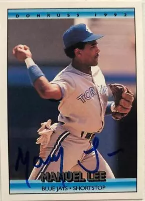 Manny Lee Autographed 1992 Donruss #499 • $60