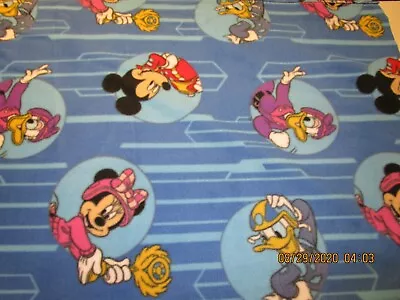 Disney Mickey Minnie Donald Fleece Fabric - By The Yard - 60 Inches Wide  • $12.71