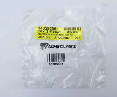 VideoJet SP205987 Tee Fittings 1/16 ID Bag Of 10 • $13.20