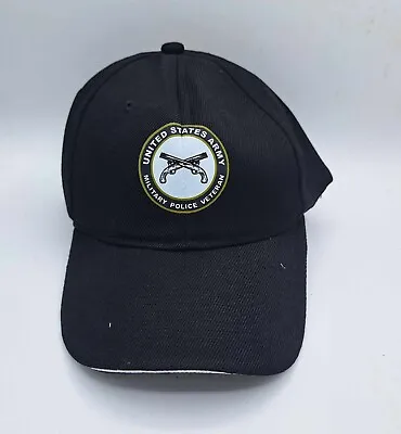 UNITED STATES ARMY MILITARY POLICE VETERAN Men's Black Baseball Hat Cap • $19.99