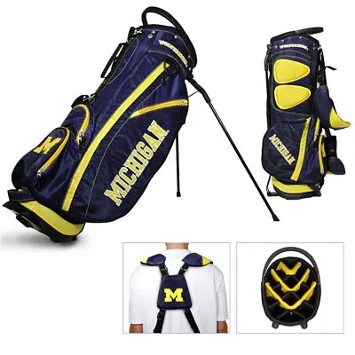 New Michigan Wolverines Team Golf Fairway Divider Stand Bag • $249.95