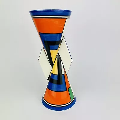 Clarice Cliff Wedgwood YO-YO Vase Mondrian Commemorative Limited Edition • $325