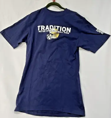 VTG 2006 Notre Dame Tradition Football Men's Crewneck T-Shirt Size Medium • $15.25