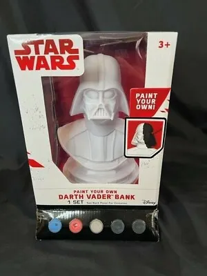 NIB Disney Star Wars Paint Your Own Darth Vader Coin Bank  • £18.50