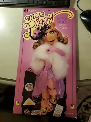 Vintage 1980 Miss Piggy Paper Doll Colorforms Muppets 80's • $8