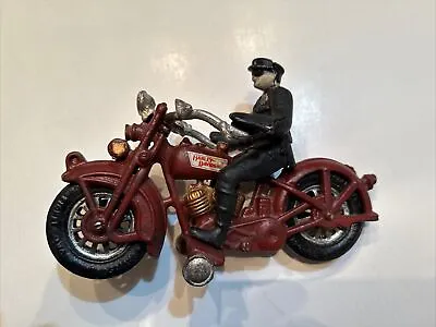 Harley-Davidson Hubley Cast Iron Vintage Motorcycle Police Cop • $49.99