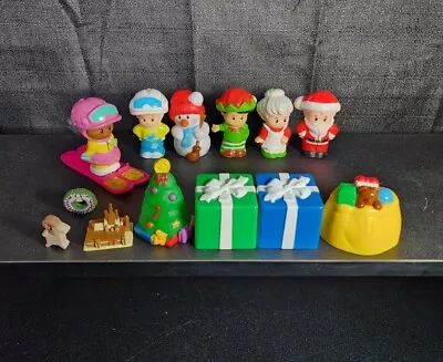 Fisher Price Little People Christmas Santa Mrs. Claus Elf Advent Calendar Lot 15 • $29.99