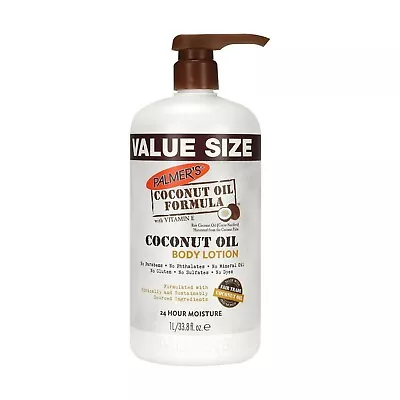 Palmer's Organic Coconut Oil Formula/ Vitamin E Body Lotion Value Size 33.8 Oz. • $21.99