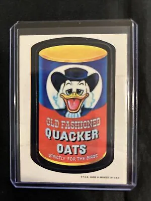 1970s  T.C.G.  WACKY PACKAGES Card Sticker “Quacker Oats ￼” As Pictured • $15.99