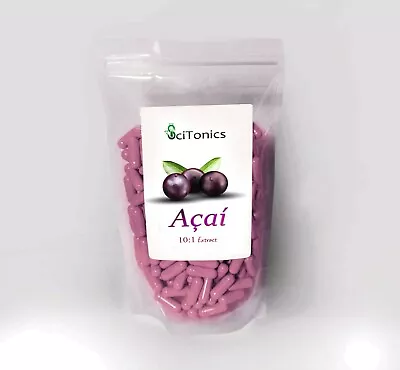 £3.65 • Buy Acai Berry Extract Capsules ( 10:1 Equal To 4,000mg  ), Vegan