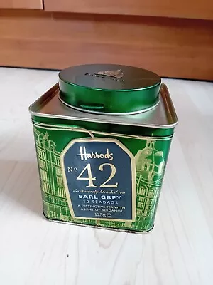 Vintage Harrods Heritage Tea Caddy Tin Storage Earl Grey • £5.99
