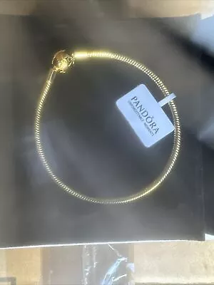 New Genuine Authentic Pandora Full Rose Moments Snake Chain Bracelet 0073-7.9in • £54.99
