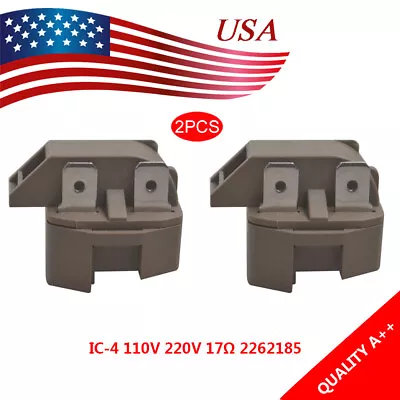 2Pcs PTC START RELAY EXPIC-4 / Compressor Start Relay For Whirlpool Refrigerator • $8.88