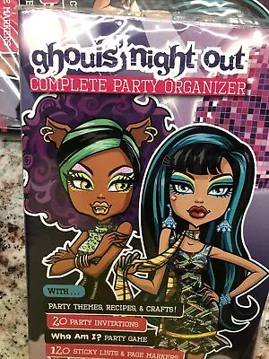 Monster High Ghouls Night Out Complete Party Organizer ~ Themes Recipes Crafts • $10.84