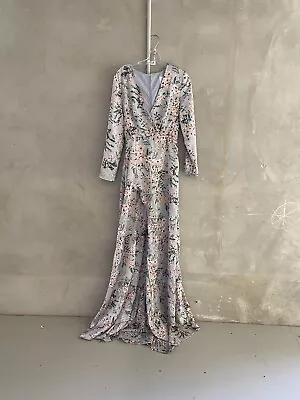 Elle Zeitoune Luxe Fontaine Long Sleeve Dress Sz 8 E83 • $182