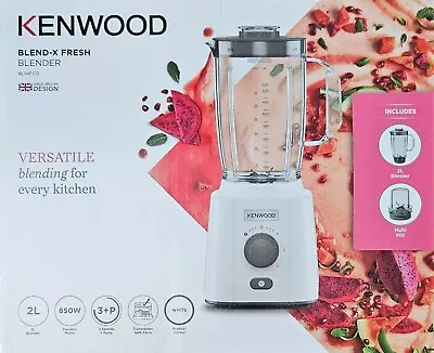 Kenwood Blend-X Fresh Blender With 3 Speeds 2 Litres 650W White - BLP41.CO • £75