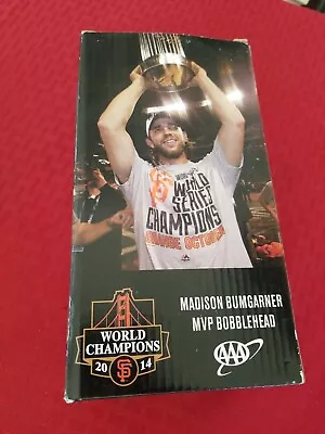 Madison Bumgarner 2014 MVP Bobblehead By AAA World Series Champs New In Box • $29.99