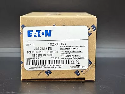 Eaton 10250TJ63 Jumbo Mushroom Button Red Emergency Stop NIB USA • $49.50