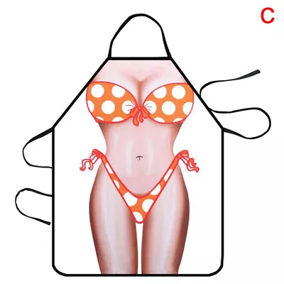 Funny Muscle Man Kitchen Apron Sexy Women Cooking Pinafore Home Cleaning T-r* • $6.77