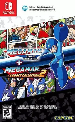 Mega Man Megaman Legacy Collection 1 + 2 Nintendo Switch Brand New Sealed • $69