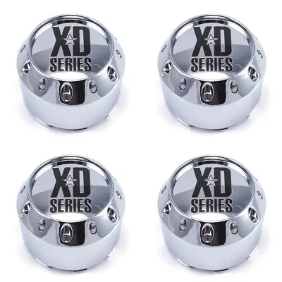 4 NEW XD Series 464K106 905K106 Chrome Wheel Center Caps 5 / 6 Lug XD779 XD795 • $88