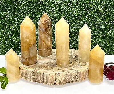 Wholesale Lot 1 Lb Natural Golden Healer Quartz Obelisk Tower Point Crystal • $35