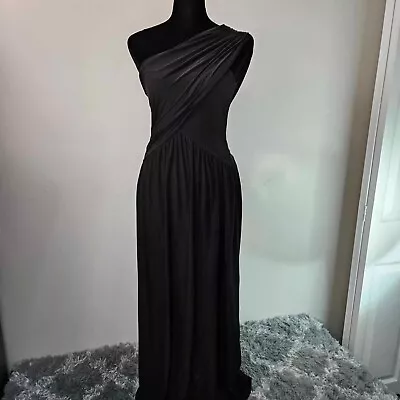 Soprano One Shoulder Black Womens XS Black Maxi Dress • $4.99