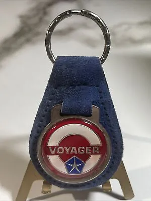 Vintage Blue Suede Plymouth Voyager Automotive Keychain • $9.99