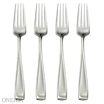 Oneida Stainless Flatware -  MODA (Glossy)  Dinner Forks  - Set Of FOUR - NO • $16.19