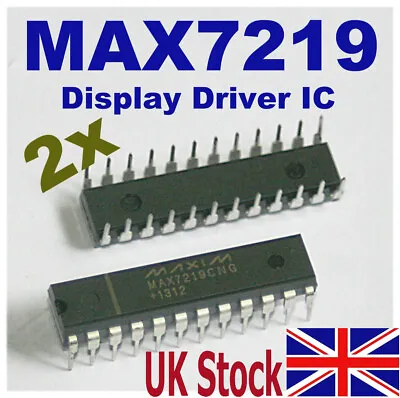 £3.75 • Buy MAXIM MAX7219CNG LED Display Driver IC Serial Interface Arduino Dot Matrix 