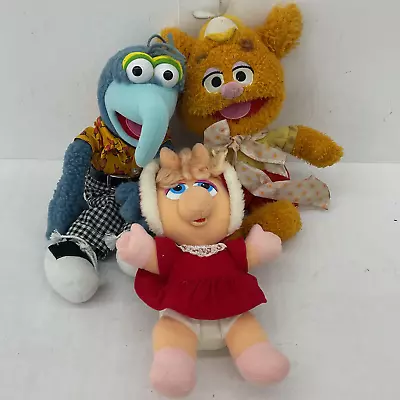 The Muppets Multicolor Stuffed Animal Plush Lot Miss Piggy Gonzo Fozzie • $35