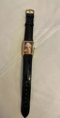 Vintage 1995 Marilyn Monroe Gold Fossil Watch Limited Ed. 2034/20000 Li-1290 • $50