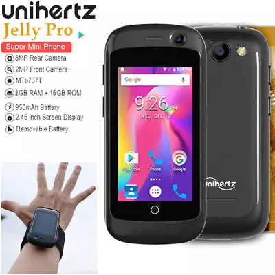 $56.99 • Buy Unihertz Super Mini 4G LTE Android Smartphone Quad Core Dual SIM Mobile Unlocked