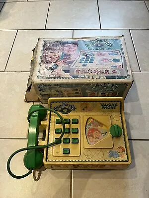 1983 Cabbage Patch Kids Talking Phone Hasbro Preschool Green Toy Telephone USA • $40