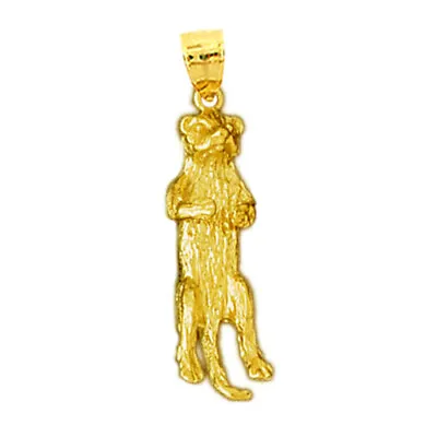 $496.09 • Buy New 14K Gold 3D Badger Pendant