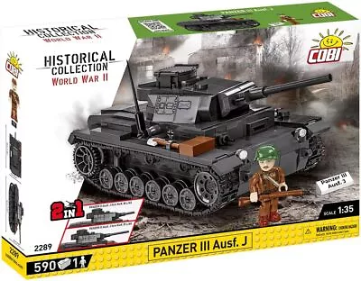 Cobi - World War II - Panzer  III Ausf. J 590 Pcs **BRAND NEW & FREE SHIPPING** • $84.23