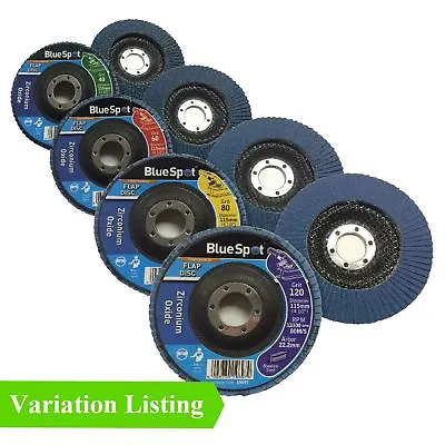 £4.99 • Buy Flap Wheel Zirconium Oxide Sanding Discs 115mm Angle Grinder Grit 40 60 80 120