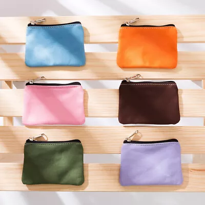 Change Purse Simple Beautiful Cotton Canvas Lightweight Portable Zipper Type • $6.88