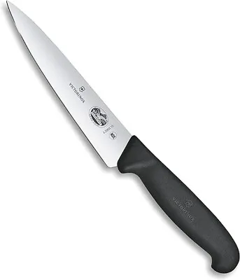 Victorinox Swiss Army 5.2003.15-X8 Fibrox Straight Chef'S Knife Black 6 In • $23