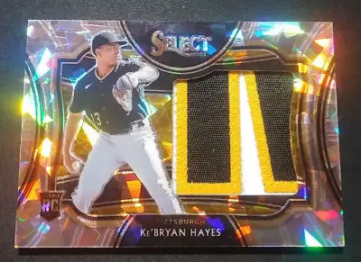 $5 • Buy 2021 Select Ke'Bryan Hayes RC Cracked Ice Letter Patch #'d /25 Pittsburgh Pirate