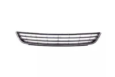 Lower Bumper Grille W/Chrome Surround Molding Fit 11-14 Volkswagen Jetta Black • $24.33