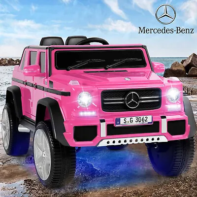 New Mercedes-Benz 12V Power Electric Kids Pink Ride On Car LED Lights Music R/C • $202.99
