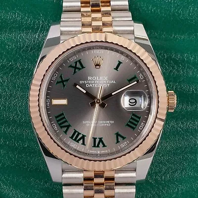 Rolex Datejust 41 Ref. 126331 | Wimbledon Dial | Everose And Steel July 2021 • £12445