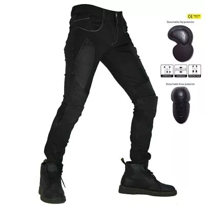 Women CE Armoured Motorcycle Jeans Summer Pants Mesh Trousers Protective Gear • $93.99