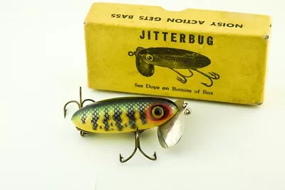 Vintage Arbogast Two Piece Jitterbug Minnow Antique Fishing Lure In Box JJ50 • $20.50